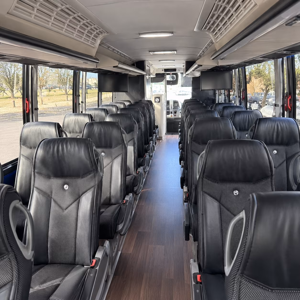 charter buses to outdoor amphitheater and winery concert venues
