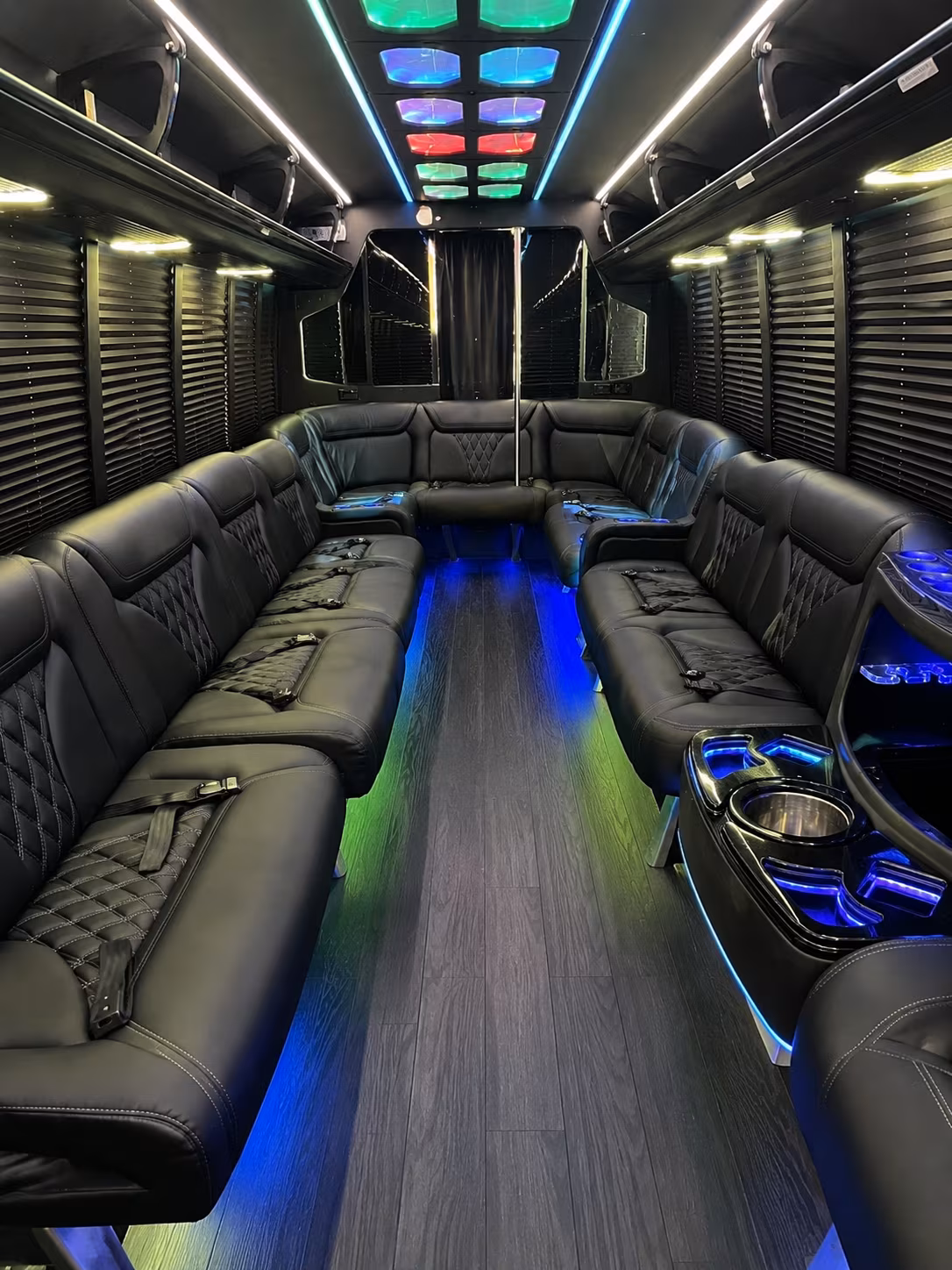 temecula 20 passenger party bus interior