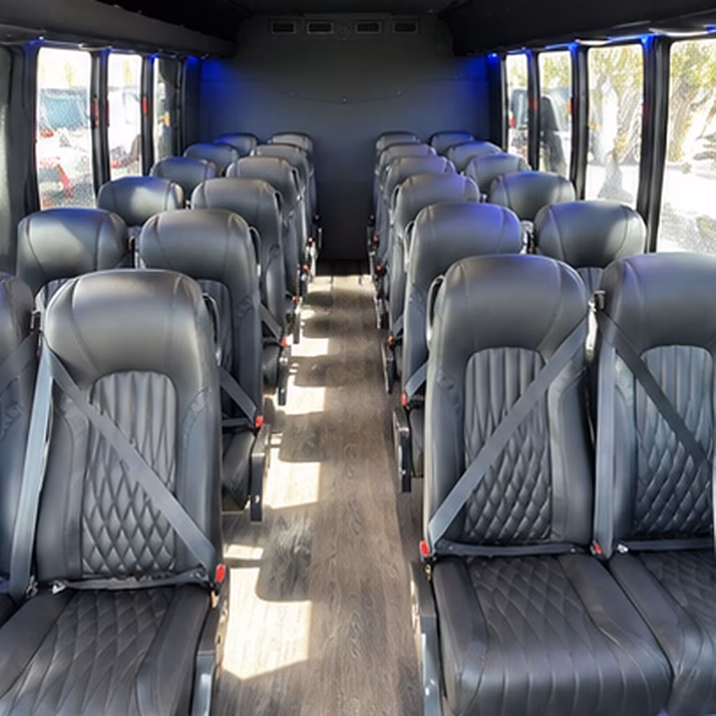 temecula 30 passenger minibus inside