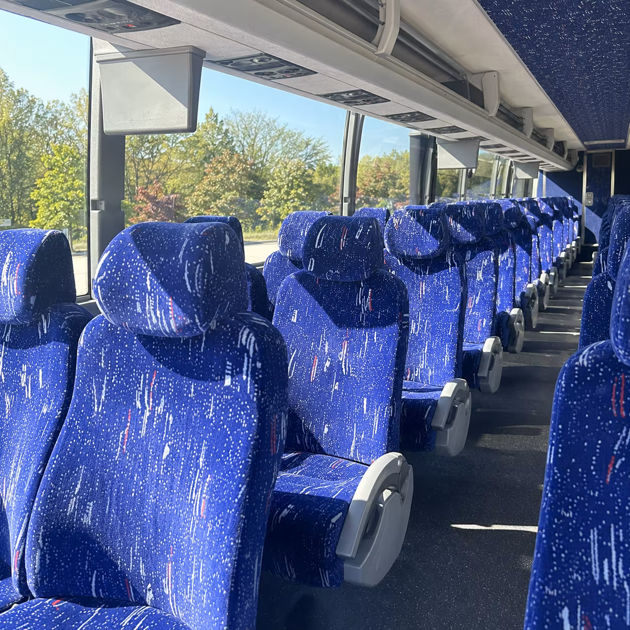 temecula 56 passenger charter bus inside