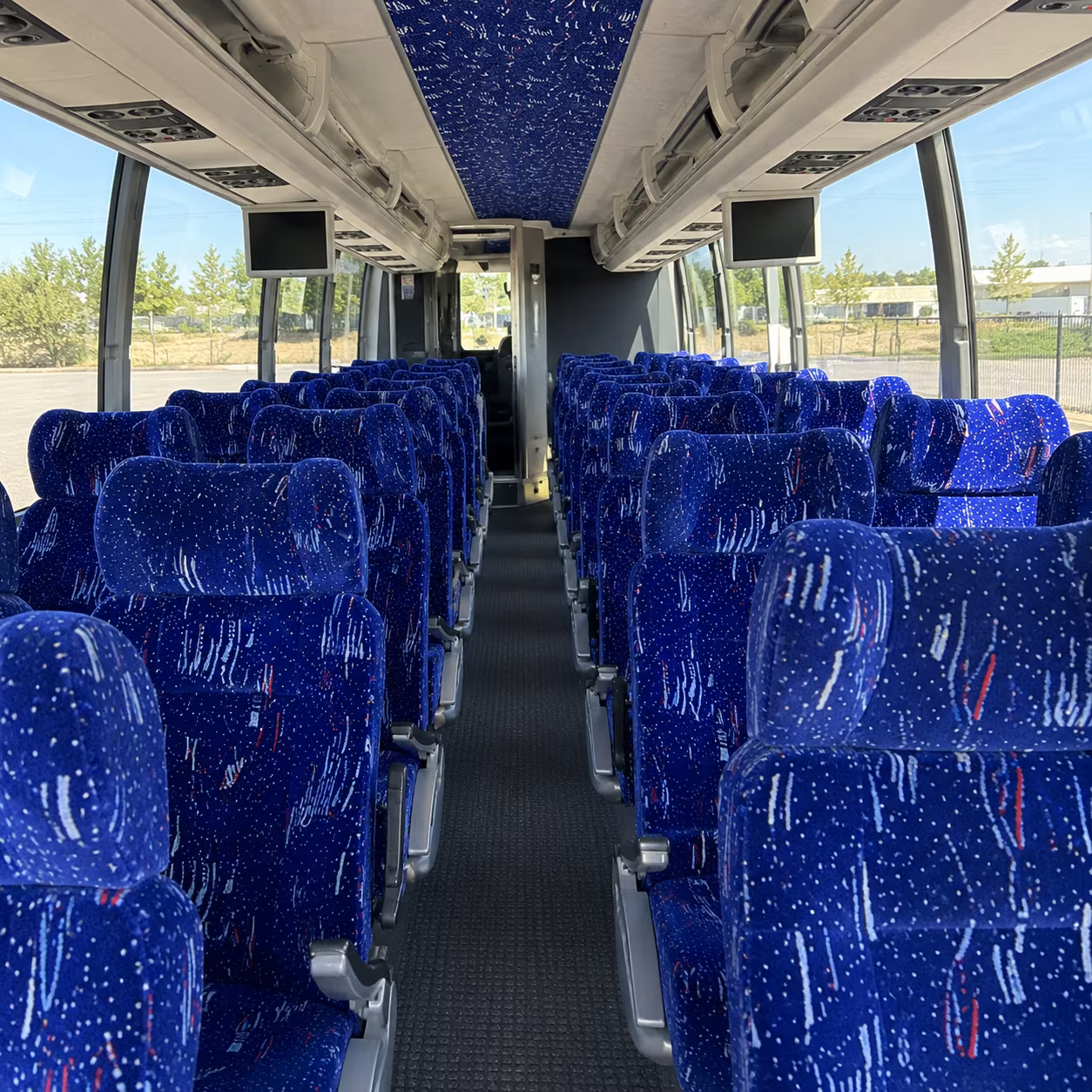 temecula 56 passenger charter bus interior