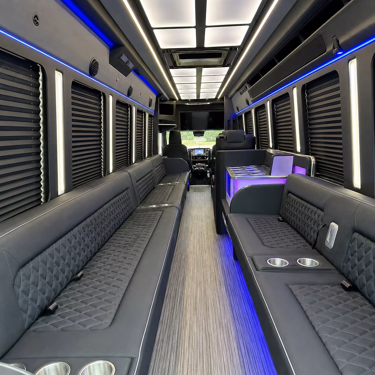 temecula party bus rental interior